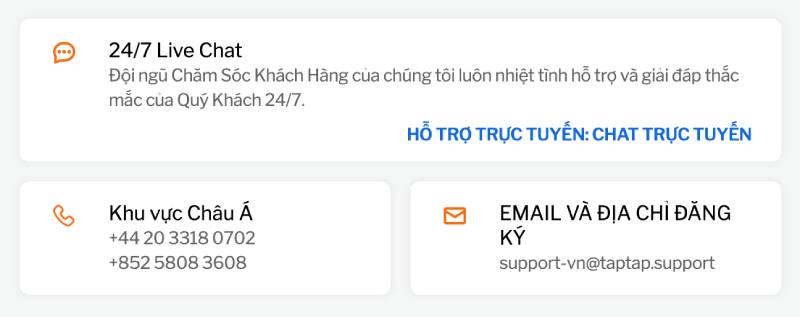 Dịch vụ khách hàng tận tâm, hỗ trợ 24/7