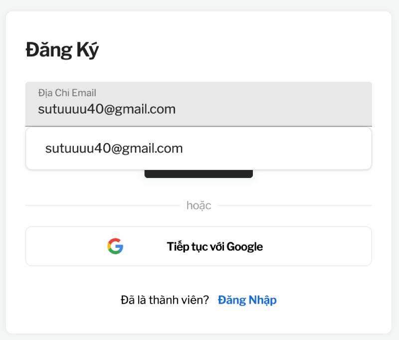 Điền thông tin cá nhân đầy đủ, chính xác